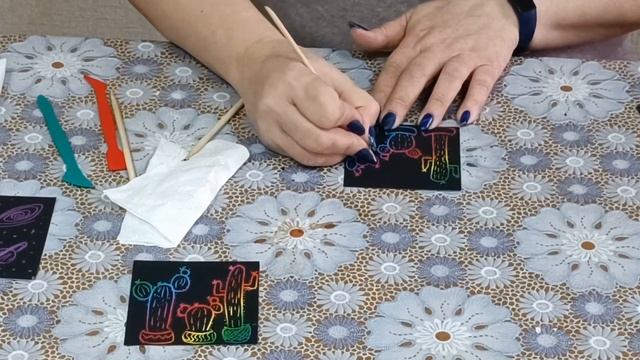 Мастер-класс по рисованию в технике граттаж смотреть онлайн