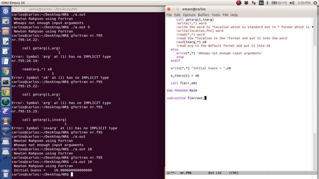 Fortran Help - Newton Raphson смотреть онлайн