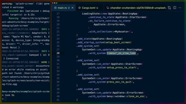 Splash screens with bevy asset loader смотреть онлайн
