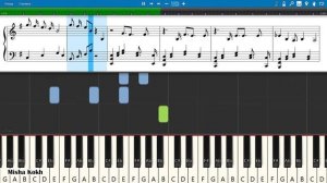 STRAY KIDS (BANG CHAN, HYUNJIN) - RED LIGHTS (강박) [Piano Tutorial | Sheets | MIDI] Synthesia