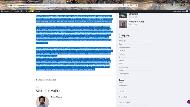 Step 7: Our Portfolio Section | Business One Page WordPress Theme смотреть онлайн