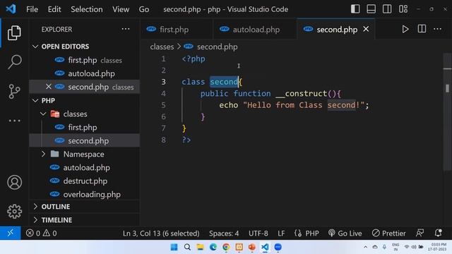 How to automatically load PHP classes using spl_autoload_register. смотреть онлайн