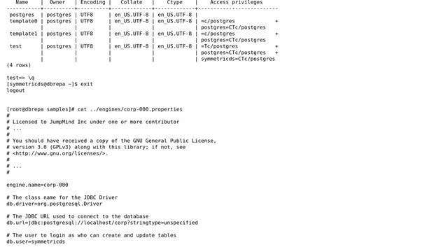 Databases: SymmetricDS fails to start for PostgreSQL 9.2 смотреть онлайн