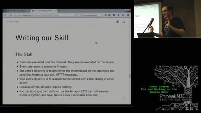 PhreakNIC20: Fun and hacking on the Amazon Echo - James Church смотреть онлайн