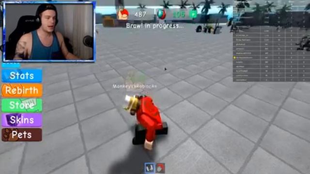 CHEATING In Weight Lifting Simulator 3 *AUTO CLICKER* (Roblox) смотреть онлайн