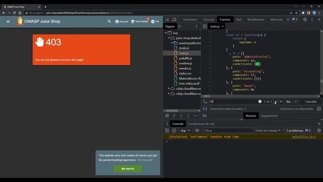 OWASP Juice Shop - Frontend Guard Bypass смотреть онлайн