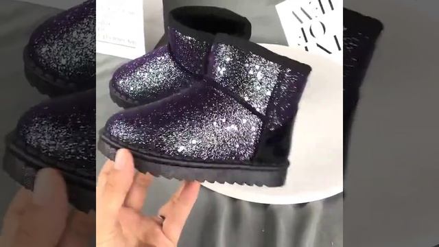 2021 зимние сапоги для мальчиков и девочек, модные сапоги, блестящие детские резиновые нескользящие смотреть онлайн