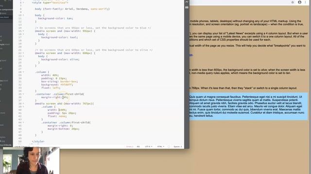 CSS Media Queries (WEB 110) смотреть онлайн
