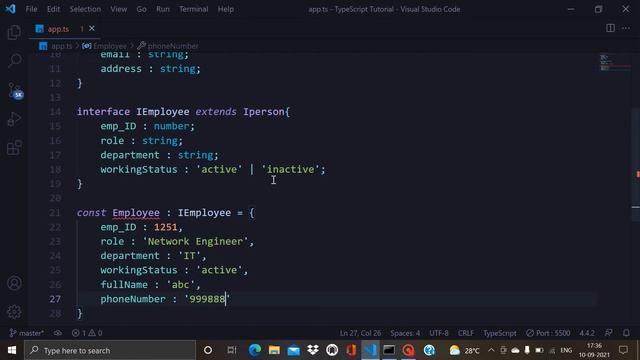 Extending Interfaces in TypeScript in Tamil | Extending Types in TypeScript in Tamil смотреть онлайн