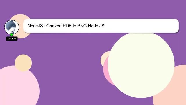 NodeJS : Convert PDF to PNG Node.JS смотреть онлайн