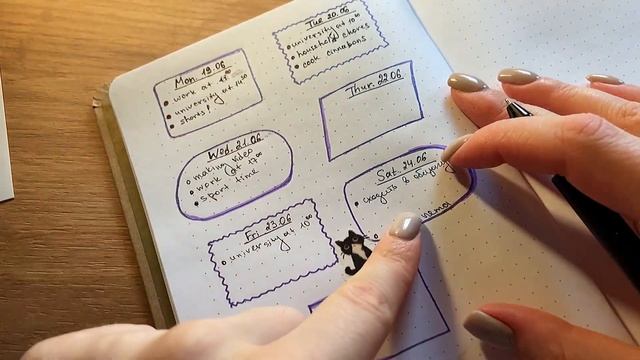 как я веду ежедневник | мой способ планирования | оформление смотреть онлайн