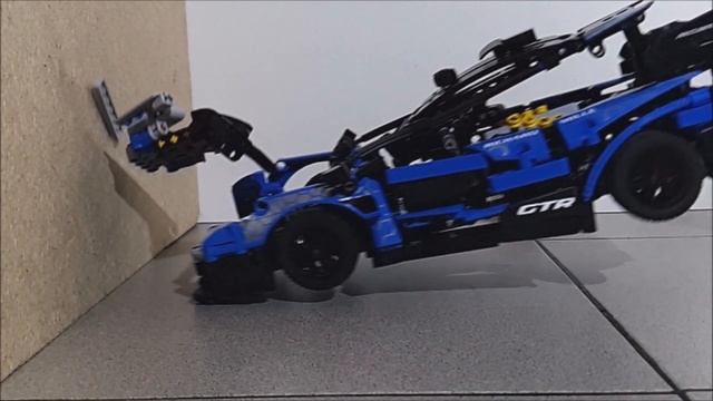 Lego 42123 CRASH ? LEGO technic car CRASH TEST ? 80 KM/H | Mclaren Senna CRASH TEST смотреть онлайн