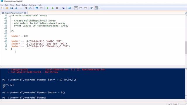 Arrays In PowerShell смотреть онлайн