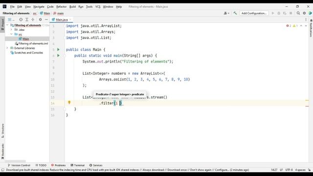 Java Filtering of elements смотреть онлайн