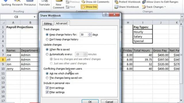 Excel 2010 Tutorial Sharing Workbooks Microsoft Training Lesson 16.1 смотреть онлайн