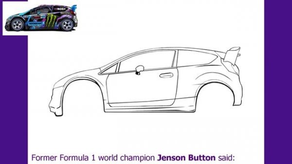 Ken Block, Ford Fiesta ST RX43 - How to draw
