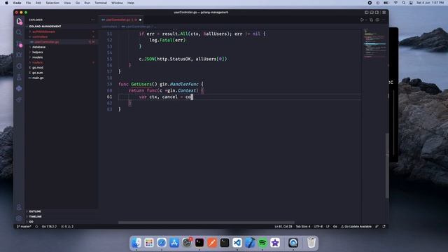 Golang Restaurent Management API: User Router, JWT Token Auth смотреть онлайн