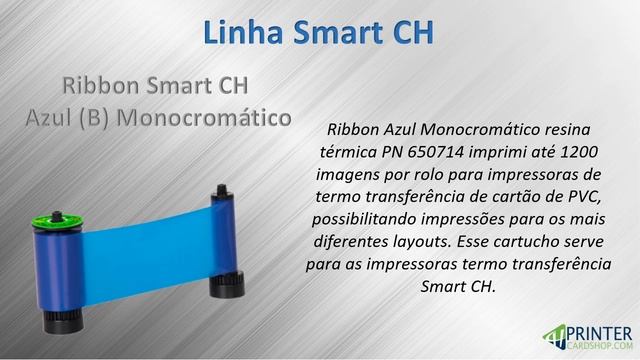 Impressora de crachá - Ribbon Smart CH Azul B Monocromático R650714 1200 Impressões смотреть онлайн