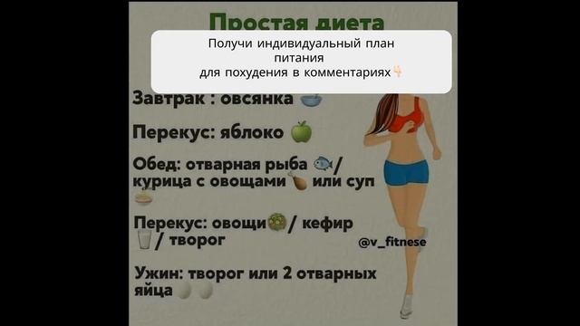 питание на день для похудения меню