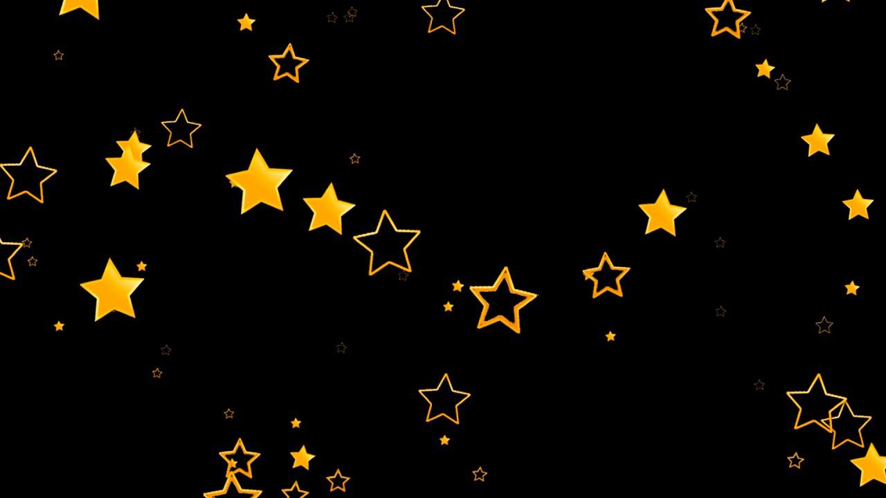 Звездный дождь - футаж для видео монтажа на черном фоне. | Бесплатные футажи для монтажа. Хромокей.