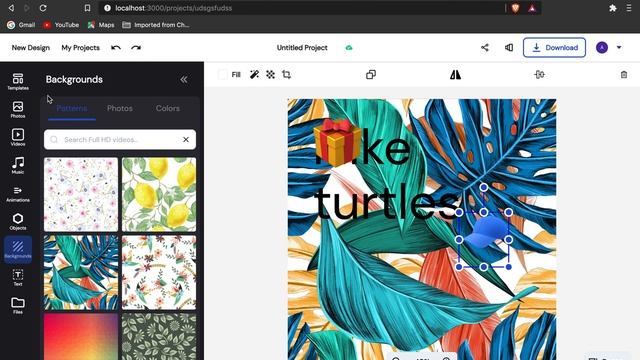 Crello/Canva clone with animations demo смотреть онлайн