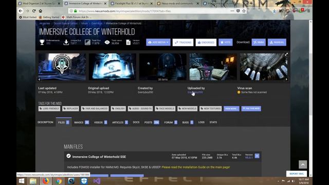 Immersive College of Winterhold SE, Facelight Pro Skryim SE Mod Talk смотреть онлайн