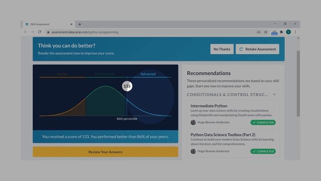 8.1) DataCamp Signal Assessment: Python Programming смотреть онлайн
