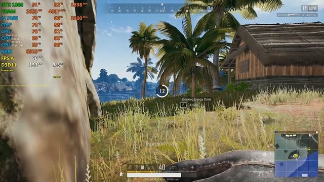 PUBG : GTX 1060 6GB + I5 7400 + 8GB Ram [+100Fps]