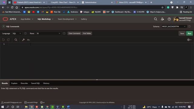APEX 1 : Create Oracle APEX Account And Create Table смотреть онлайн