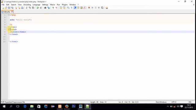 Php Tutorial for Beginners -3- Php Syntax смотреть онлайн