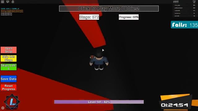 [ROBLOX|SPEEDRUN] MEGA FUN OBBY [1000 Stages] | 2:48:31 Hrs. » Ludaris