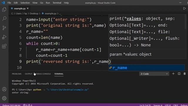 Python Tutorial in Hindi | How to Reverse String in Python | String in Python смотреть онлайн