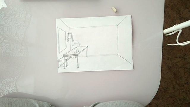 Интерьер избы в карандаше смотреть онлайн