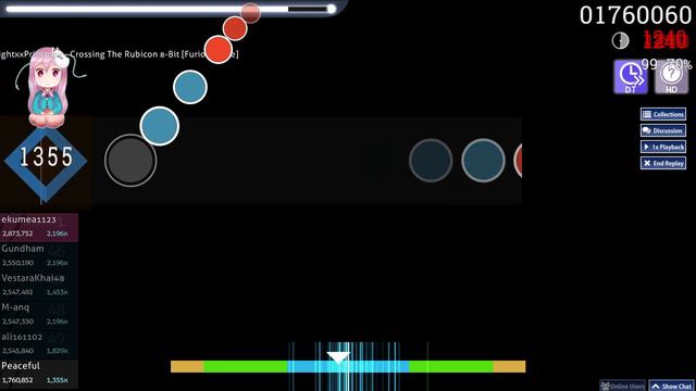 [osu!taiko] Crossing The Rubicon 8-Bit [Furious Byte] + HD, DT (648pp) смотреть онлайн