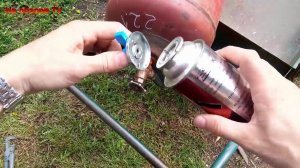 Как заправить газовый (цанговый) баллончик? Самодельный переходник. Экономим на газе!