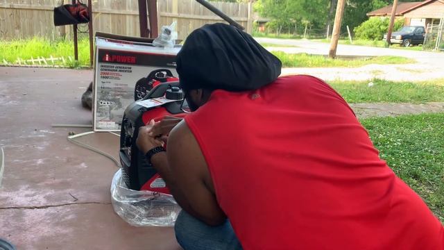 A-iPower 2000 Watt Inverter Generator Setup | Adding Oil | Adding Gas | No Spill Gas Can