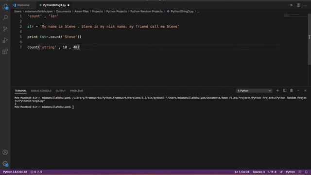Python String Count() and Len() Methods смотреть онлайн