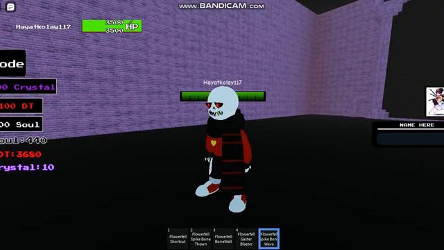 Flowerfell Sans / Flower Fell Frisk (Undertale Ultimate TimeLine) Roblox