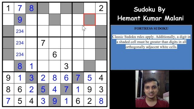 How to go about solving a Fortress Sudoku. смотреть онлайн