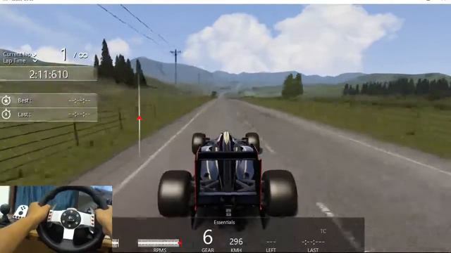 Formula 1 Car Lotus Exos 125 at Highlands Long - Assetto Corsa - G27 смотреть онлайн