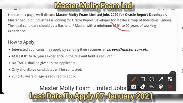 Latest Jobs in lahore 2021 today Master|Molty Foam Limited Jobs 2021| Jobs in lahore 2021 смотреть онлайн