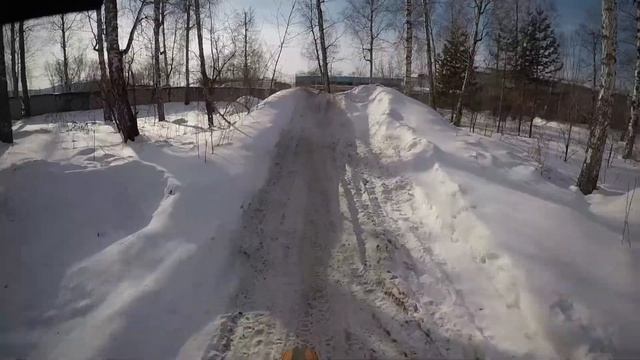 Зимние покатушки на Racer Panther 300. Жесткие падения. Где мои шипы! METZELER 6 DAYS EXTREME