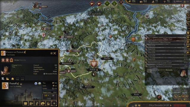 Crusader Kings III Polska z modem The Fallen Eagle: The Dawn of the Dark Ages - [PL] -16 смотреть онлайн