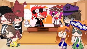 |Past afton family reacts to Michael x Ennard(Noah) memes|•/LunyMay/•|Rus/Eng|Short! |