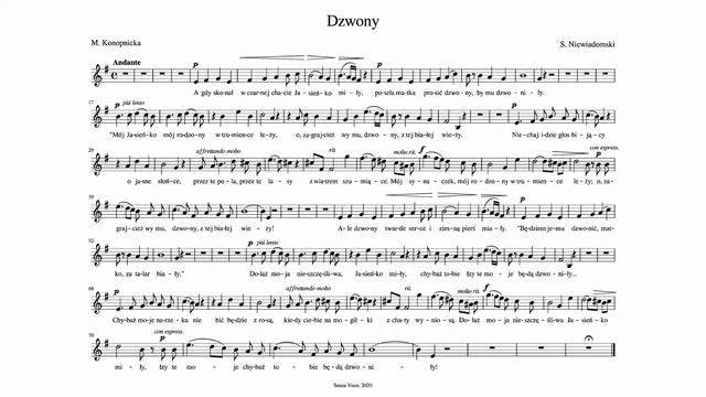 S. Niewiadomski - Dzwony | Akompaniament / Piano accompaniment смотреть онлайн