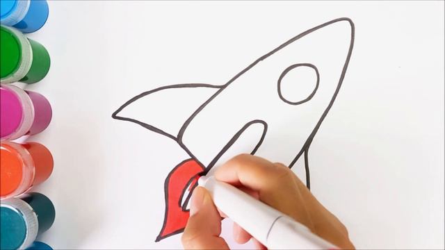 Easy drawing  rocket | Легкий рисунок для мальчиков  ракета | Łatwy rysunek dla chłopców rakieta