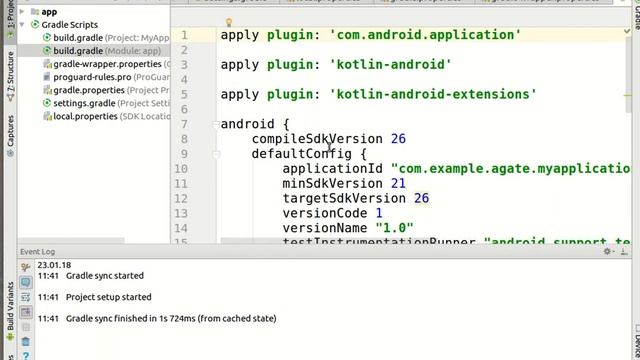 Курс 2. 5. Обновление gradle в Android Studio. смотреть онлайн