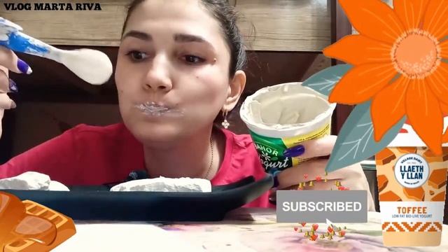 Вафли с йогуртом Wafers with yogurt @ vlog Marta Riva смотреть онлайн