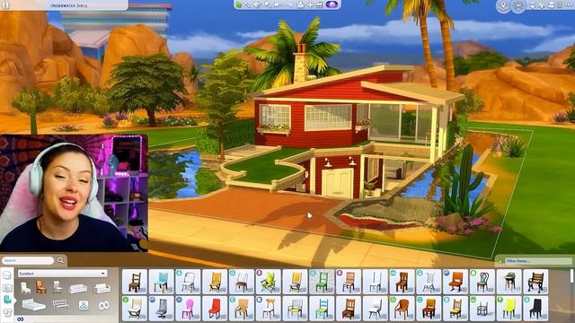 Trying This UNDERWATER Shell Challenge In The Sims 4