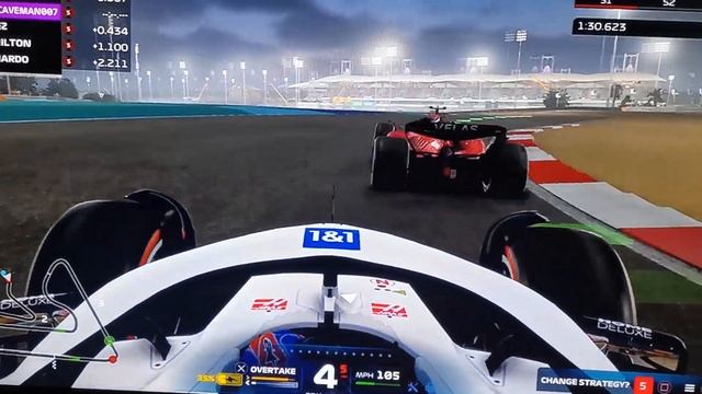 Intense battle between Haas and Ferrari | Bahrain | round 1 | F1 22 | Two player career mode ?? смотреть онлайн